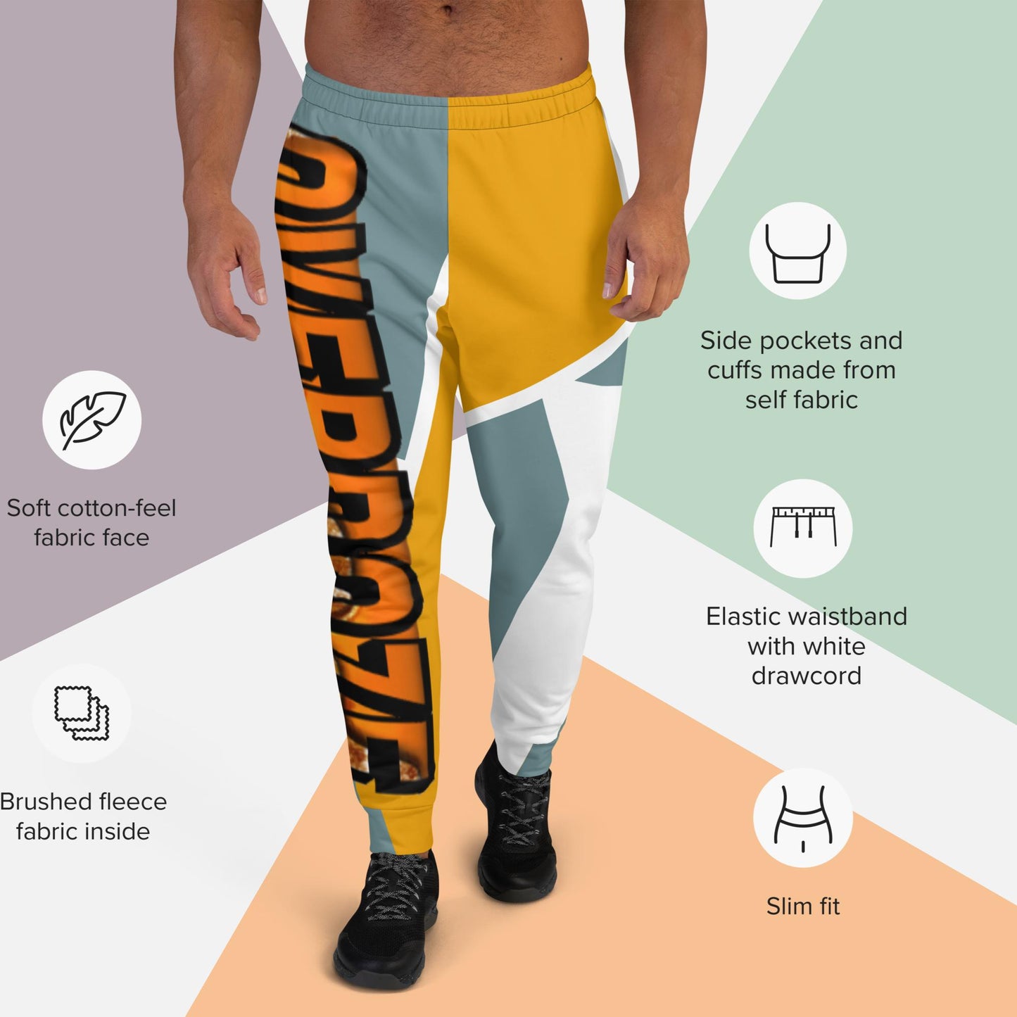 Geometric overzone sweatpants