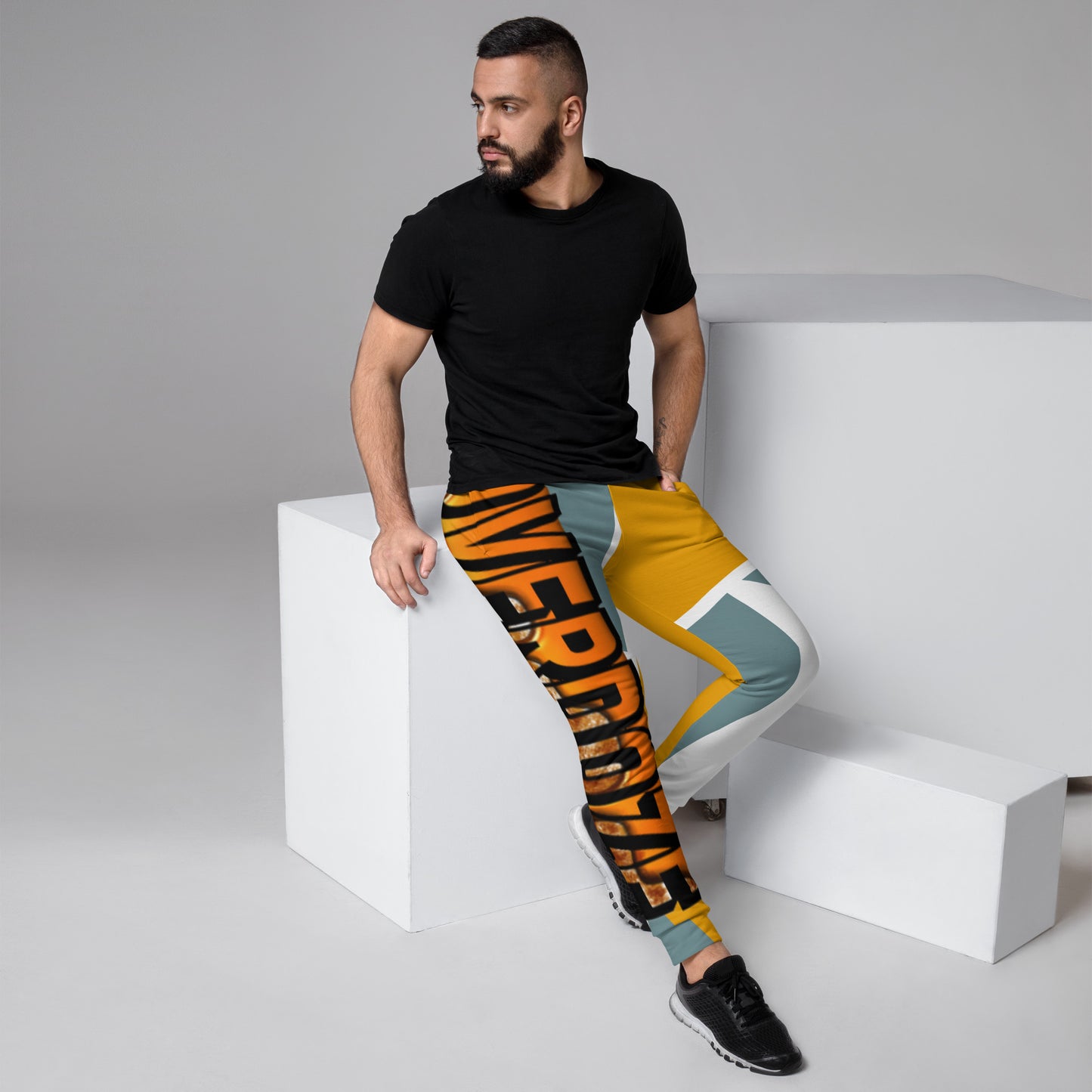 Geometric overzone sweatpants