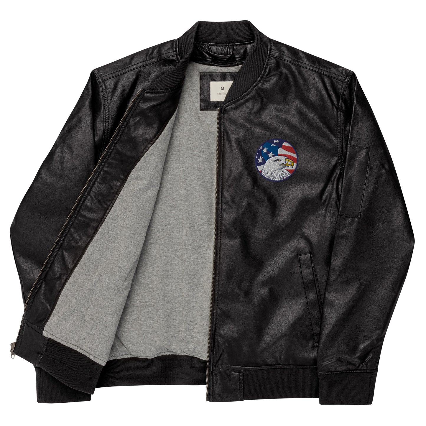 Chaqueta bomber piel vegana unisex