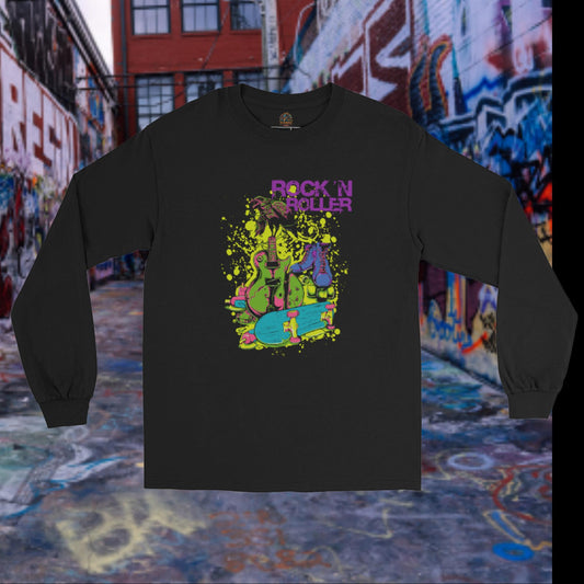 Camiseta Rock and Roller manga larga hombre