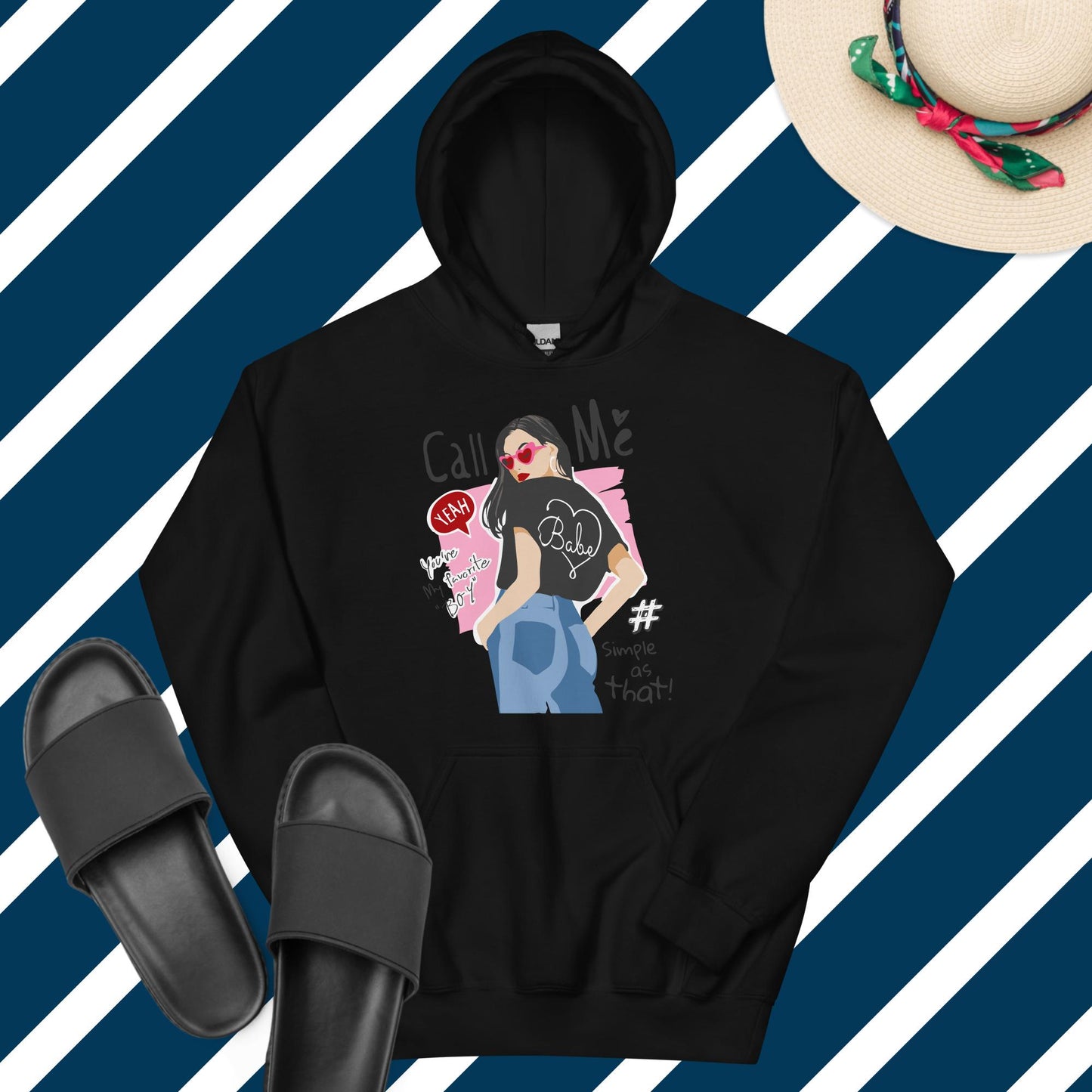 Unisex Ruf mich an Hoodie
