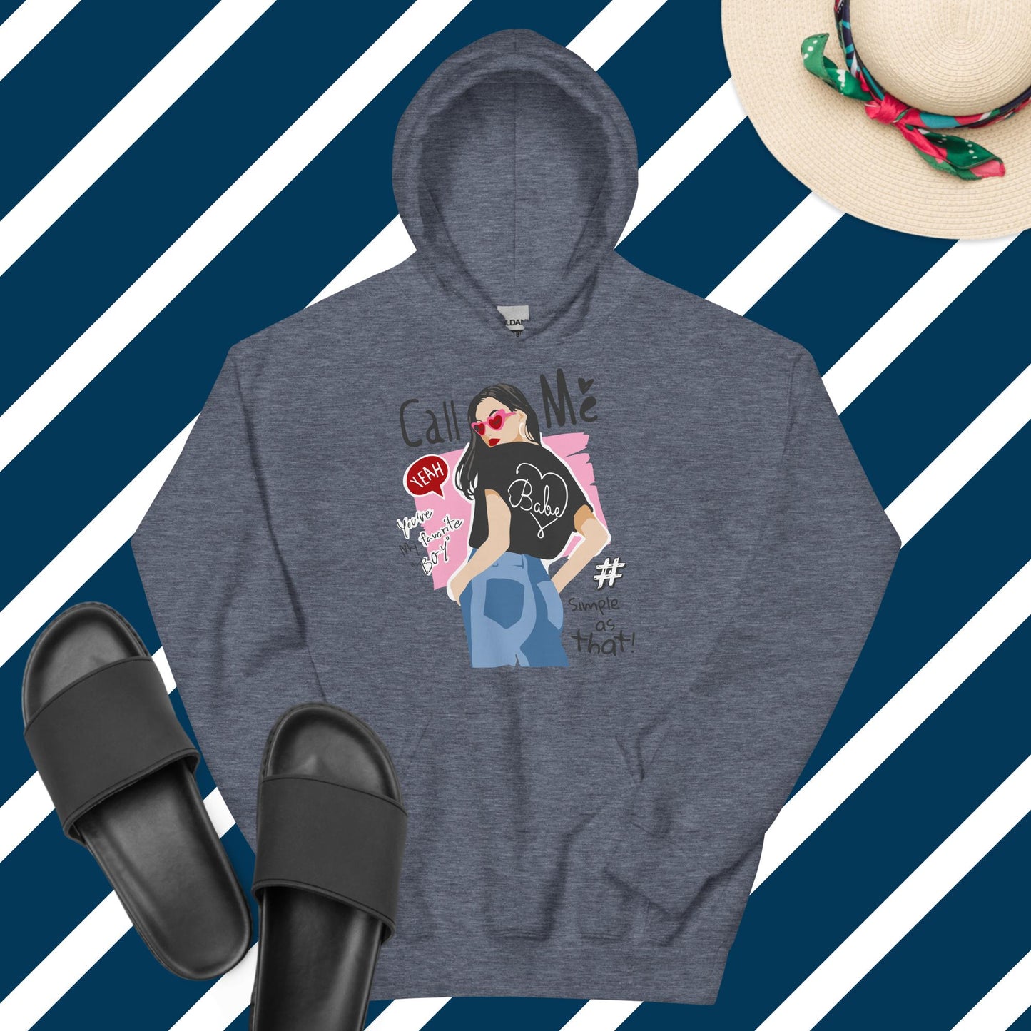 Unisex Ruf mich an Hoodie