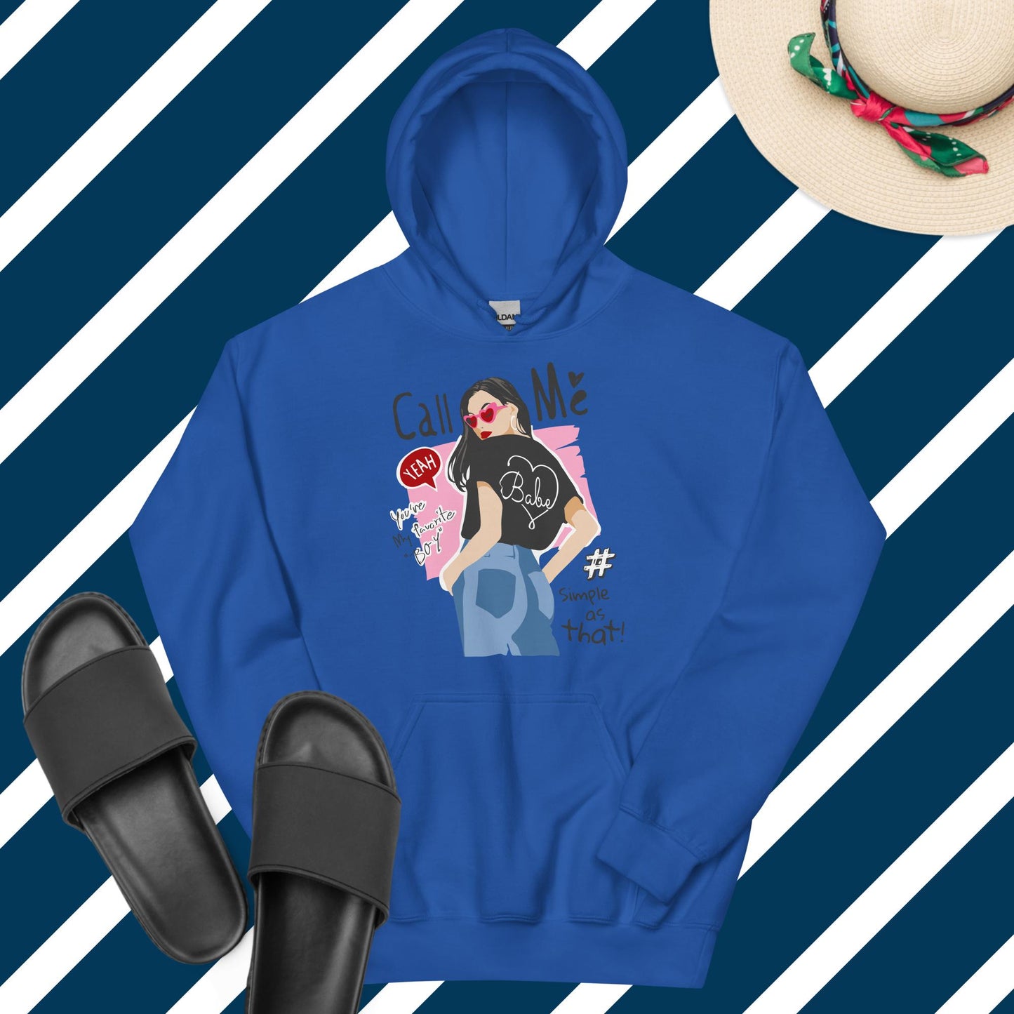 Unisex Ruf mich an Hoodie