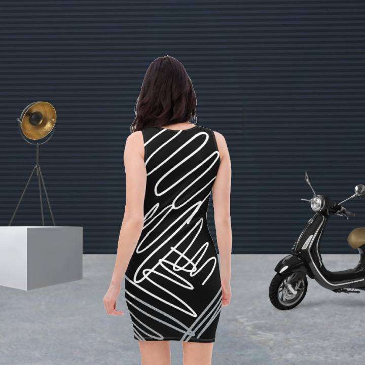 Chic Call Me – schwarzes, figurbetontes Kleid
